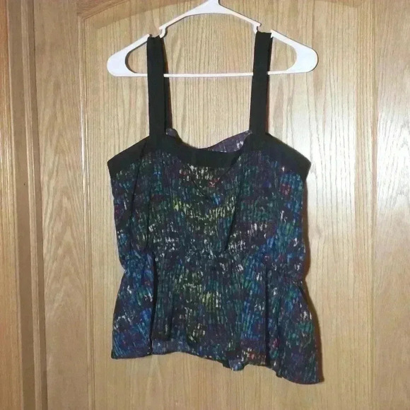 Derek Lam women's Large multicolor sleeveless halter top lightweight - Picture 4 of 6